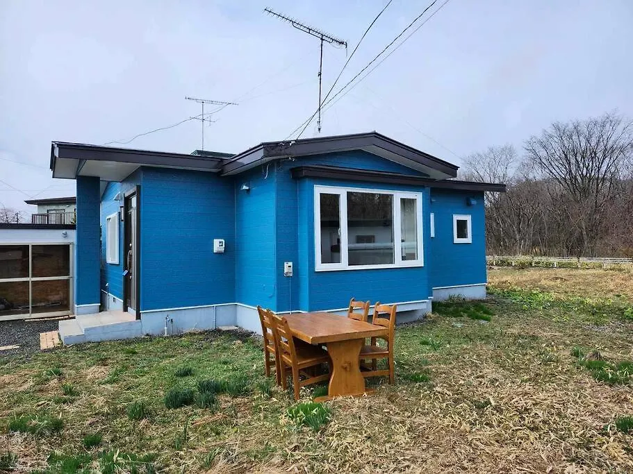 蒼い家温泉付貸別荘cozy Blue House Onsen Hot Spring Shiraoi